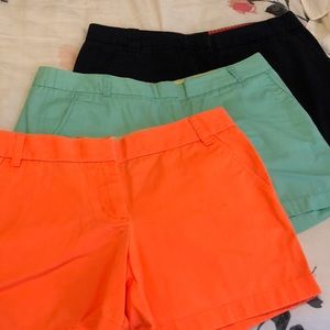 Jcrew chino shorts- all 3 pairs!